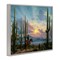 Stupell Industries Western Cowboy with Tall Cacti Framed Giclee By Jack Sorenson